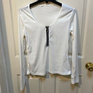 Long sleeve zip up shirt